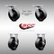Service Caster 6 Inch SS Glass Filled Nylon Caster Set with Roll Bearings 2 Swivel Lock 2 Rigid SCC-SS30S620-GFNR-BSL-2-R-2 - alternate 1